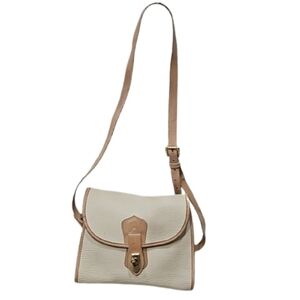 DOONEY & BOURKE Vintage Beige Brown Saddle Leather Crossbody Bag